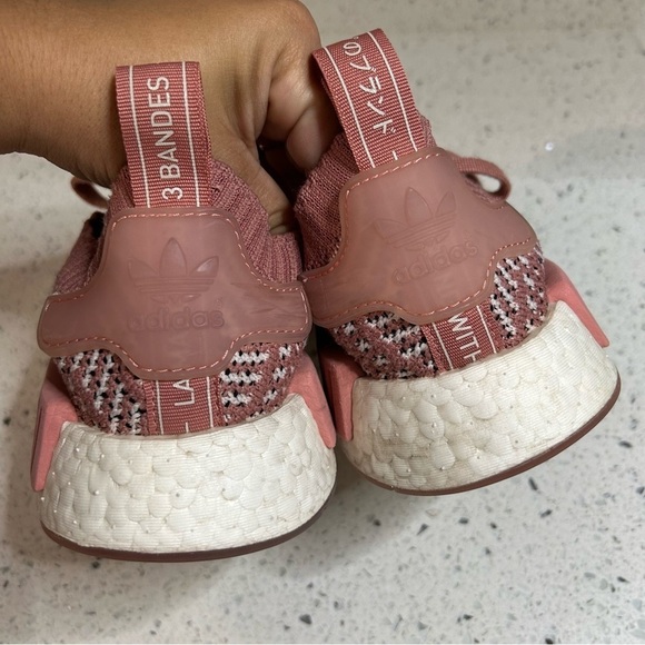Adidas Womens NMD R1 Primeknit Pink Running Shoes - Picture 5 of 13